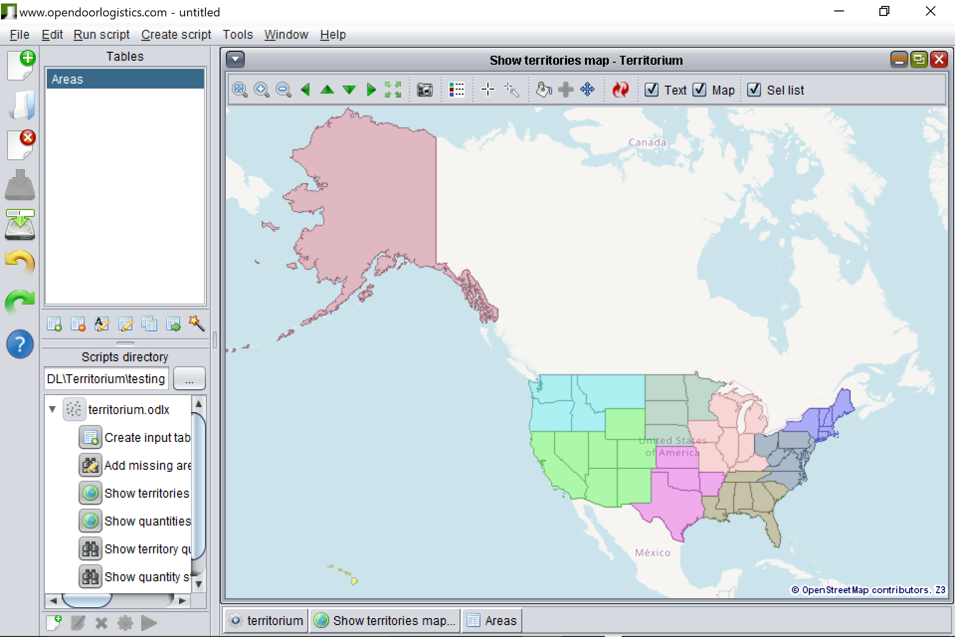 US states territories